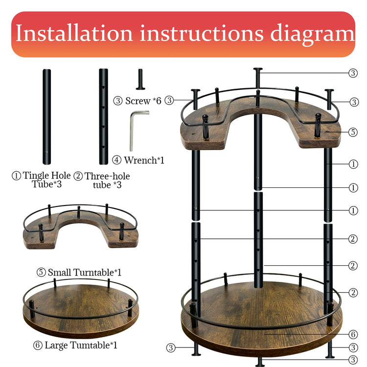 2 Tier Lazy Susan Organizer