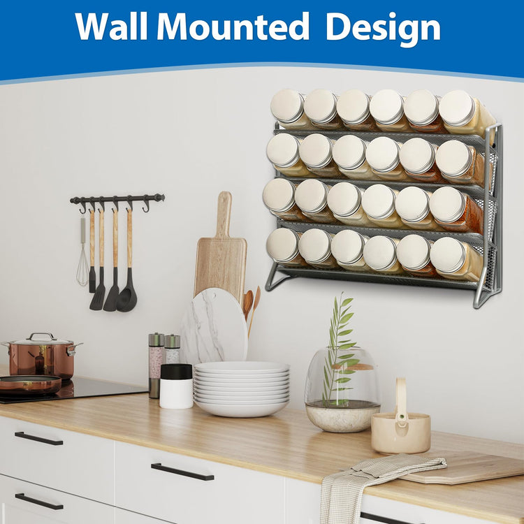 1PCS 4Tier Spice Rack for Counter Free Standing