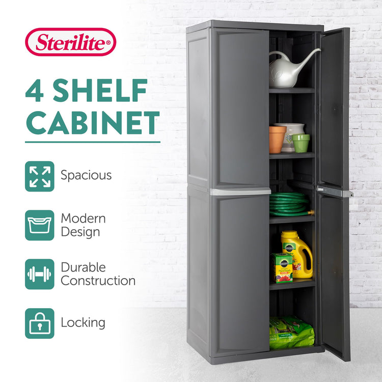4 Shelf Cabinet (2 Count)