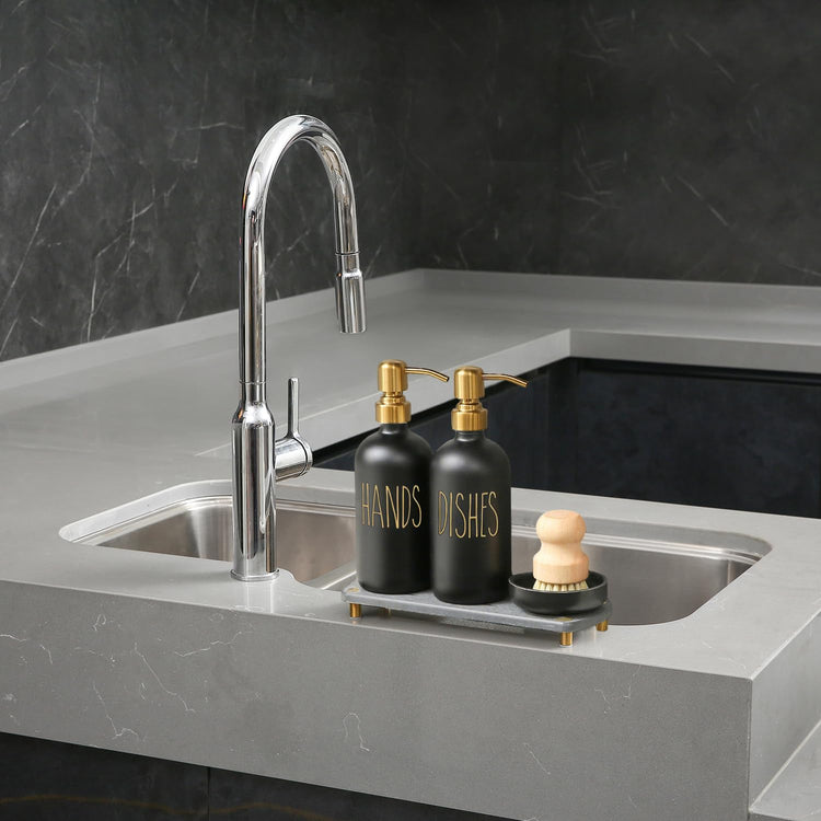 Soap Dispenser Set Comes with Stainless Pumps (4 Count)