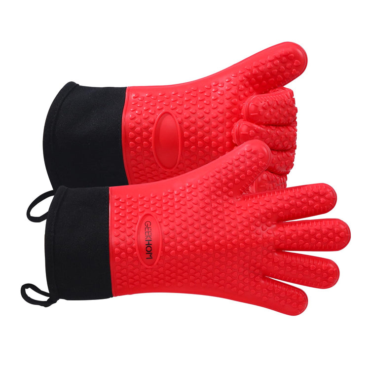 BBQ Gloves Heat Resistant Oven Mitts (2 Count)