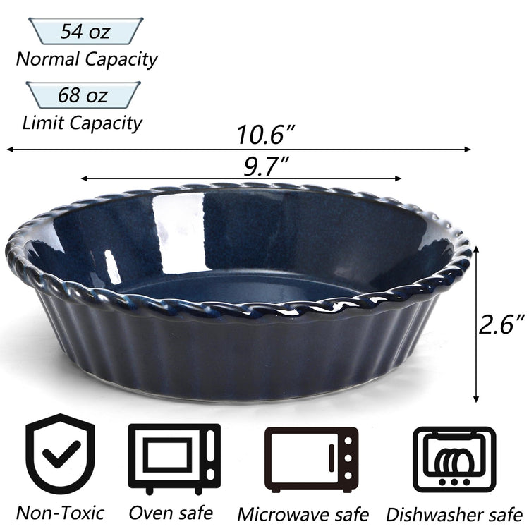 2 Pack Ceramic Pie Pans (2 Count)