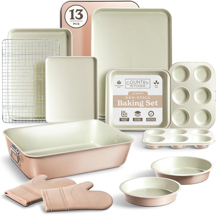Nonstick Stackable Bakeware Set (13 Count)