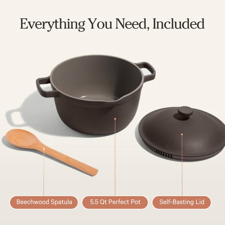 Perfect Pot 5.5 Qt Nonstick Ceramic Pot & Dutch Oven with Lid