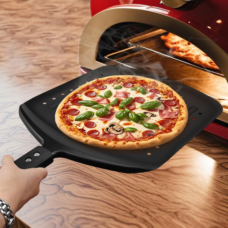 Perforated Pizza Peel Aluminum 12 Inch Non