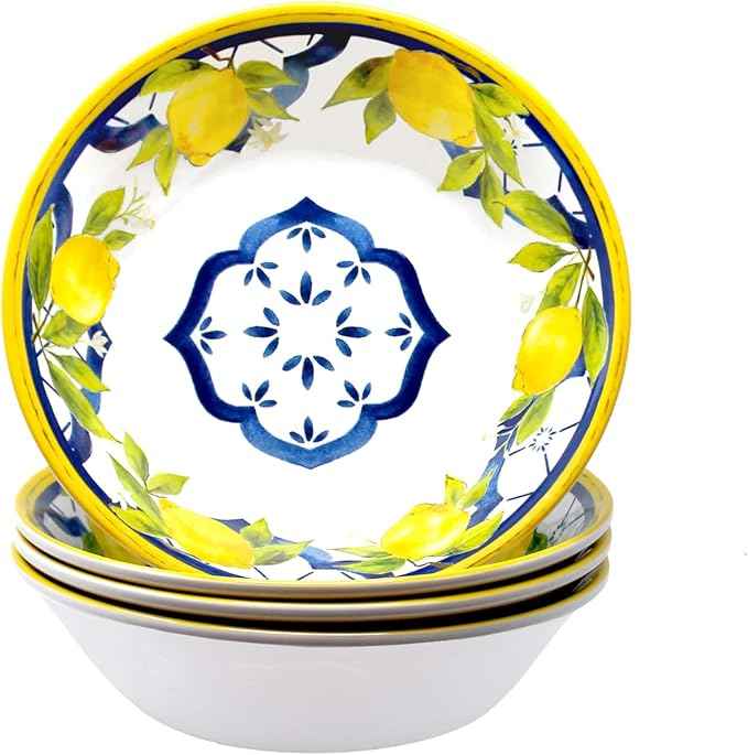 Le Cadeaux 12 Piece Luxury Melamine Dinnerware Set, Service for 4 (Palermo)