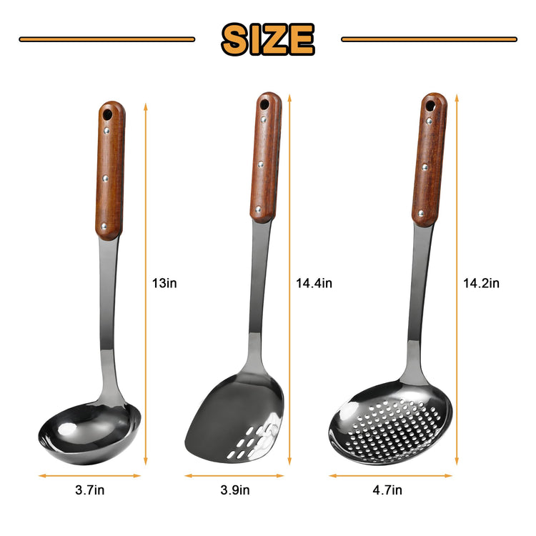Stainless Steel Wok Spatula (3 Count)