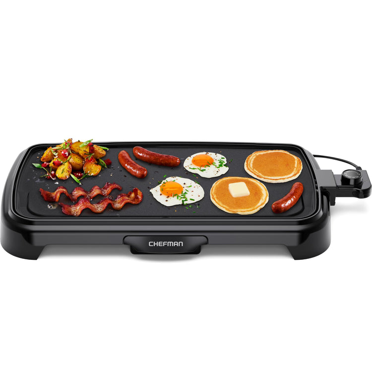 XL Electric Griddle with Removable Temperature Control