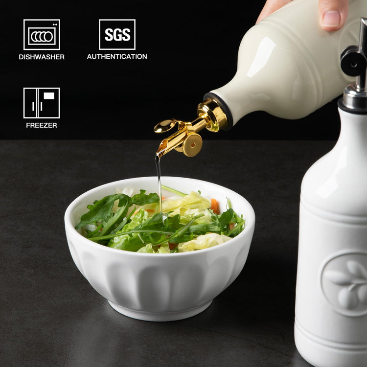 Sweejar 16 Oz Ceramic Olive Oil Dispenser Bottle