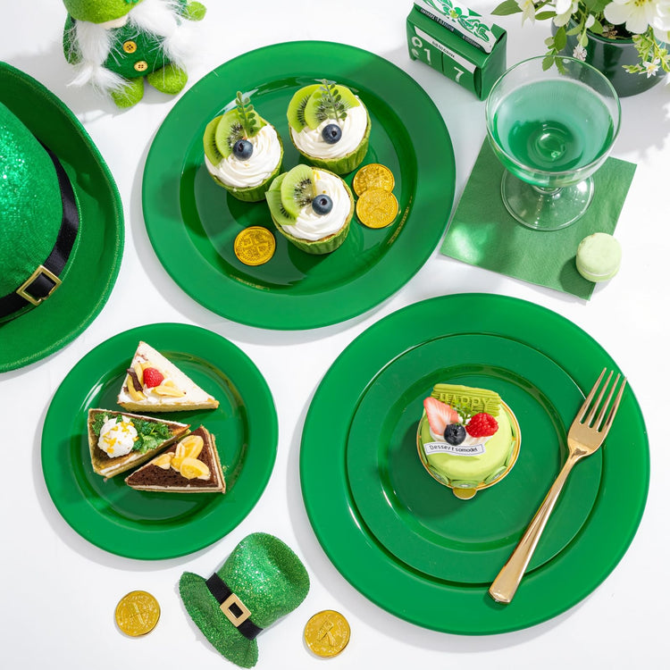 60PCS Green Plates & St. Patrick's Day Plates (60 Count)