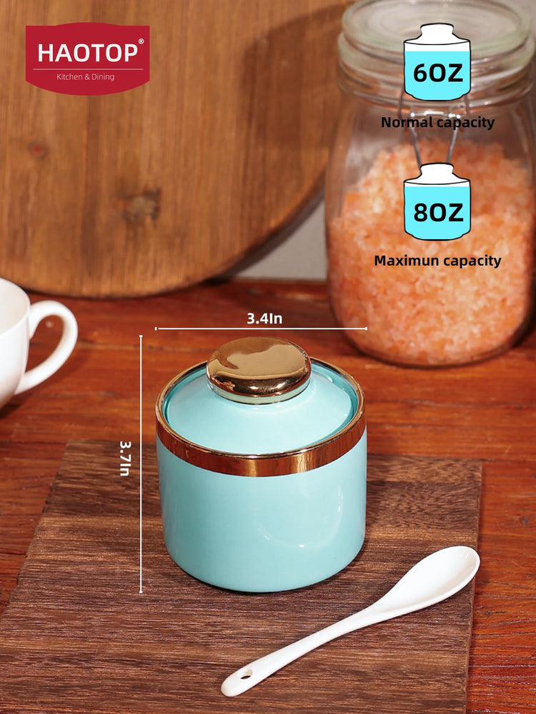 8 oz Sugar Bowl with Lid and Spoon