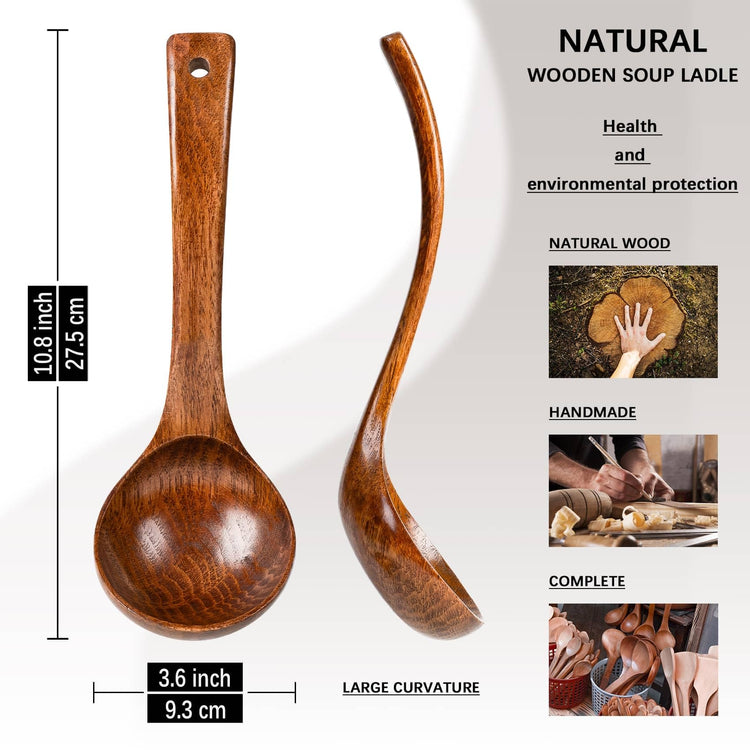 Wooden Soup Ladle for Cooking
