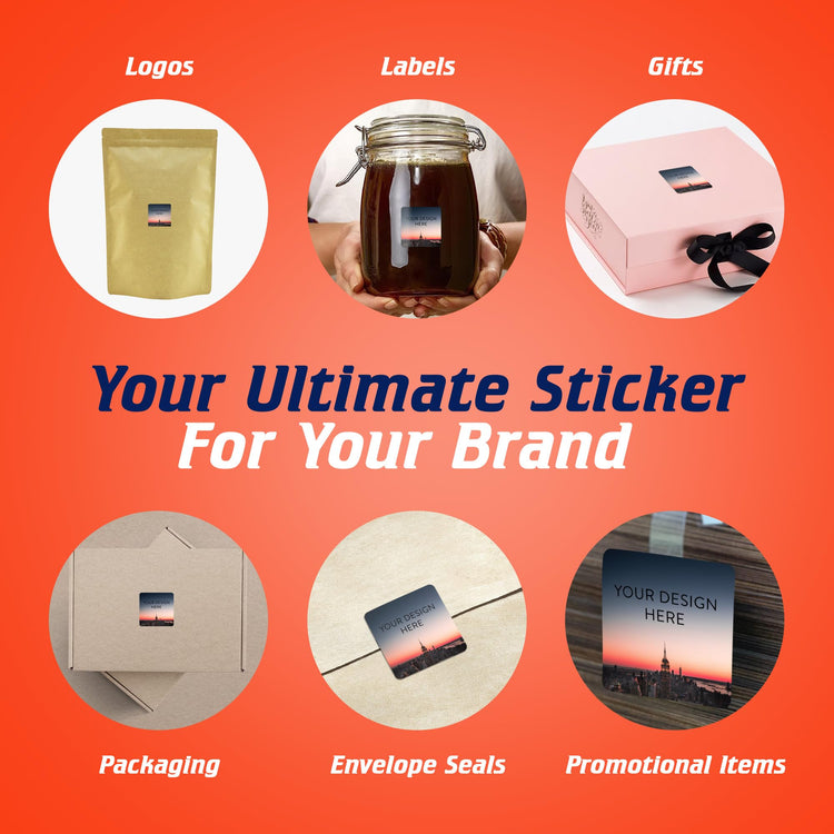 100 Custom Vinyl Stickers (100 Count)