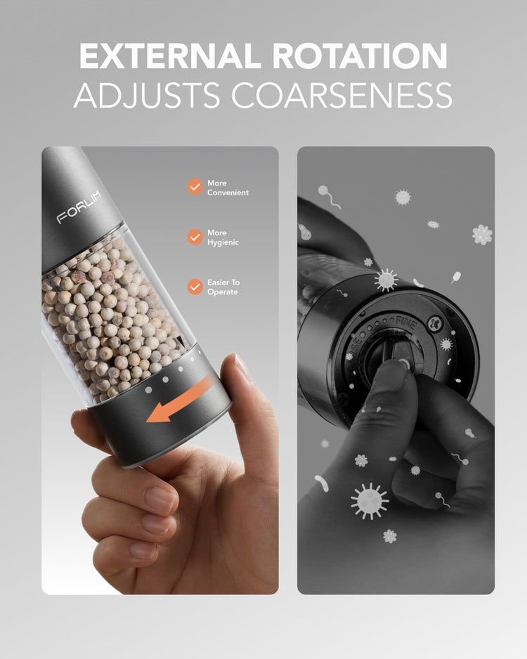 2 Speed Electric Salt And Pepper Grinder Set (2 Count)