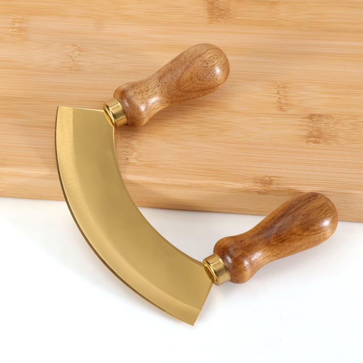 5.4 Inch Stainless Steel Mezzaluna Knife