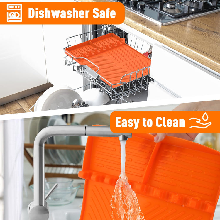 Silicone Grill Mat Compatible with Blackstone