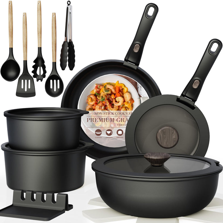 21 Pcs Pots and Pans Set Non Stick