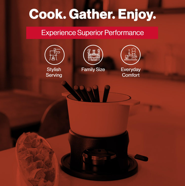 Sierra Cast Iron Fondue Set