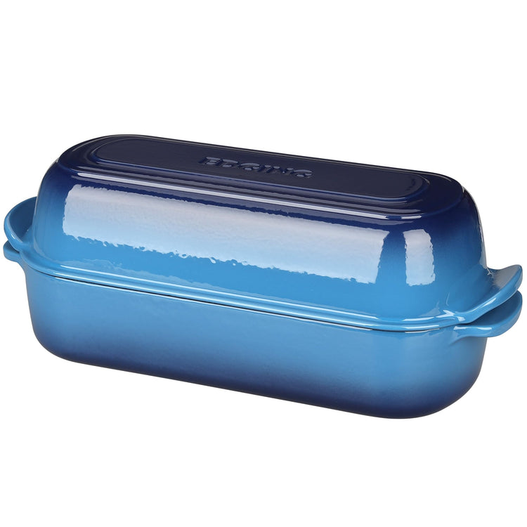 Enameled Cast Iron Loaf Pan with Lid