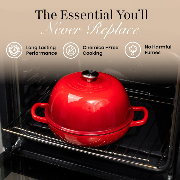 Enamelled Cast Iron Dutch Oven Pot