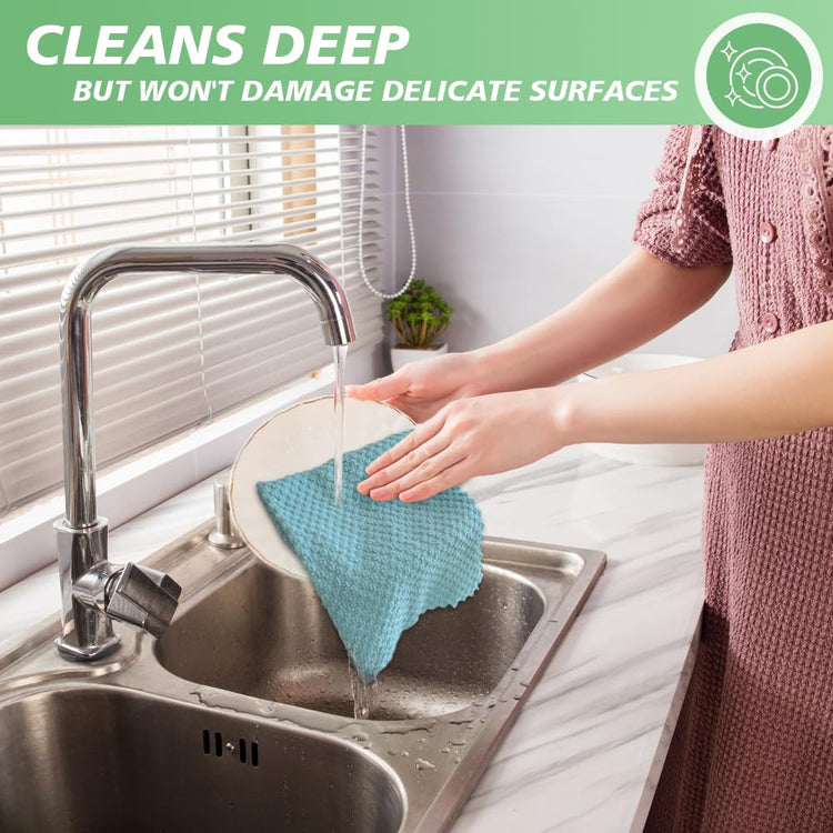Dish Cloth for Washing Dishes Kitchen Washcloth Cleaning Cloth (5 Count)