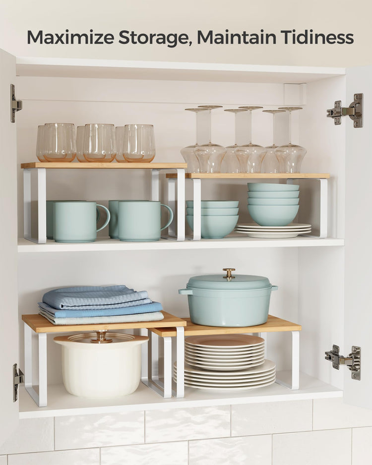 Cabinet Organizer Shelf (4 Count)