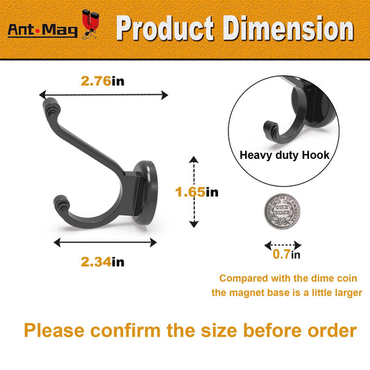 Magnetic Hooks Heavy Duty 140LBS (2 Count)