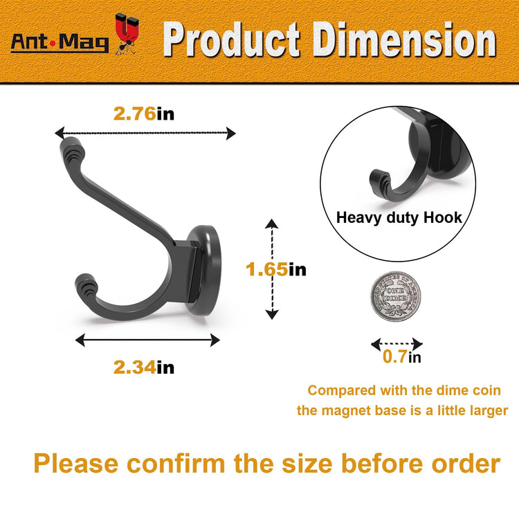 Magnetic Hooks Heavy Duty 140LBS (2 Count)