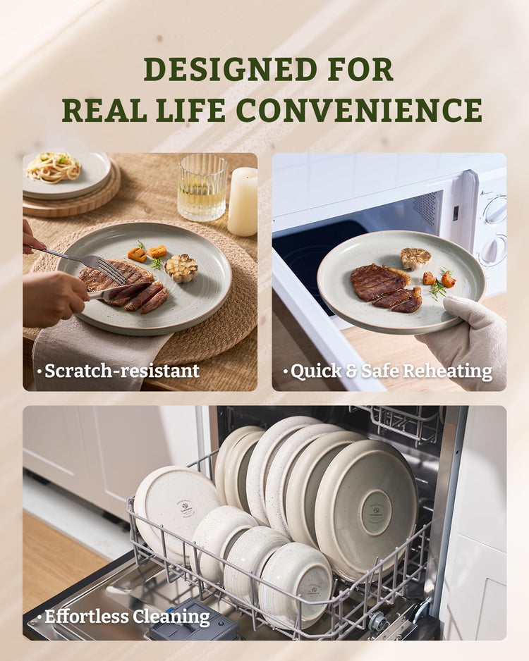 Meteor 12 Piece Stoneware Dinnerware Set