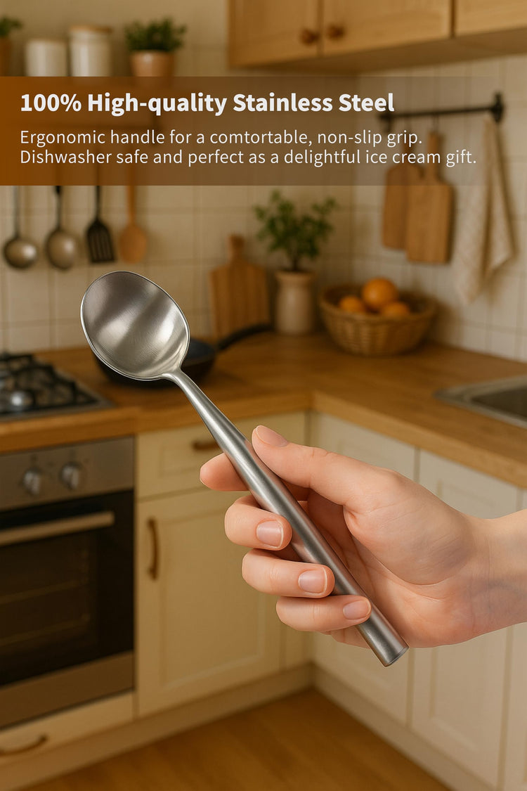 2Pcs Stainless Steel Ice Cream Scoop (2 Count)