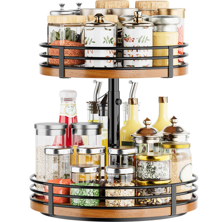 Lazy Susan Turntable Organizer Adjustable