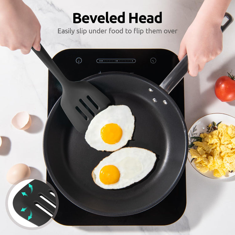 Silicone Turner Spatula Set of 2 (2 Count)
