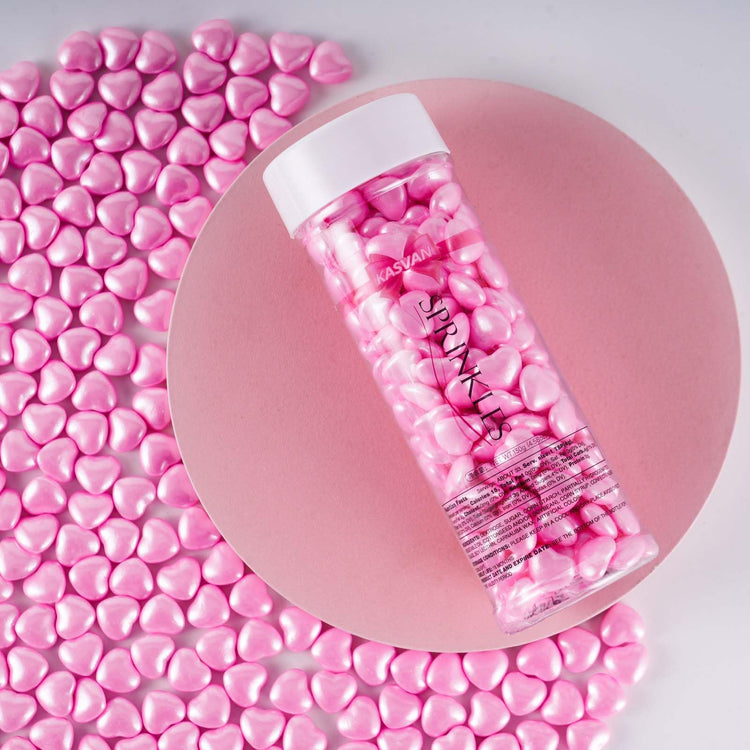 Pink Heart Shapes Sprinkles (4.58 Ounce)