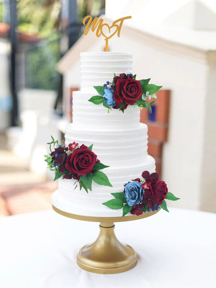 3Pcs Premade Cake Flowers (3 Count)