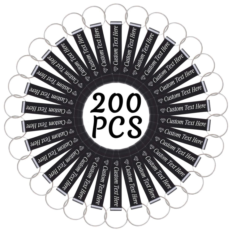 200PCS Personalized Bottle Opener Keychain Bulk Custom Beer Bottle Opener with Logo Text Engraved Wedding Bottle Opener Favors Customized Gifts for Guests Baby Shower Birthday Party (200 Count)