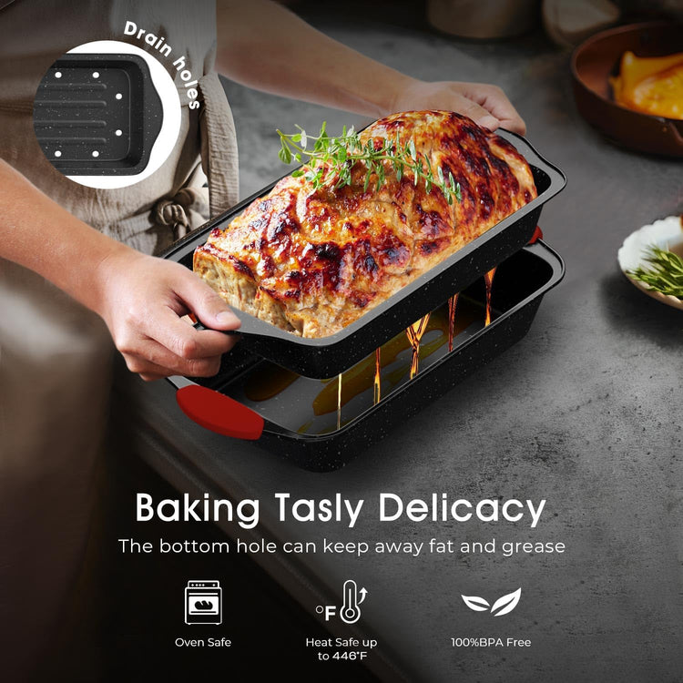11 Piece Nonstick Stackable Baking Pans Set