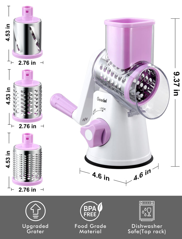 Rotary Cheese Grater Hand Crank