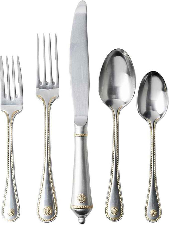 Juliska Berry & Thread 20pc Place Setting - Bright Satin with Gold