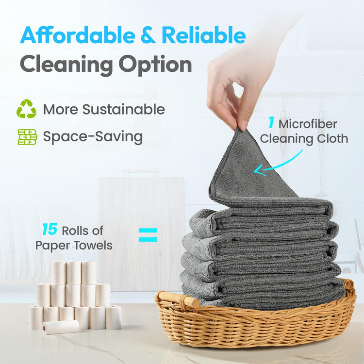 Microfiber Cleaning Cloth (24 Count)