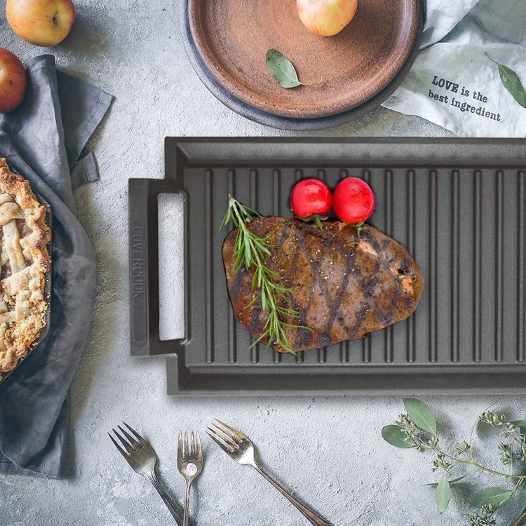 Griddle Pan Cast Iron Grill Hot Plate