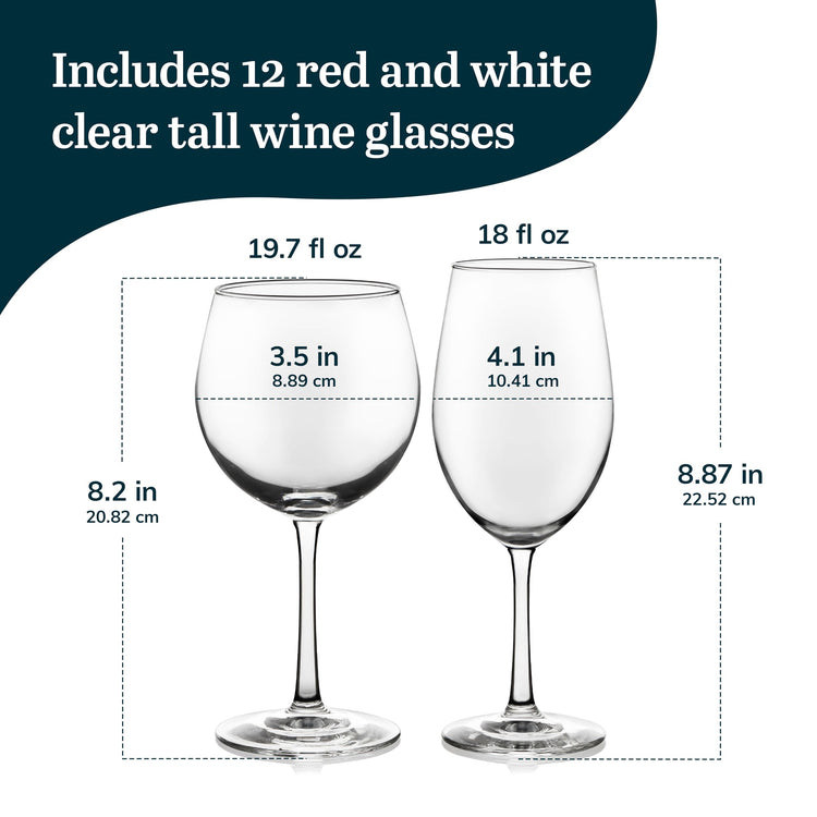 Vineyard Reserve Wine Glasses Set of 12