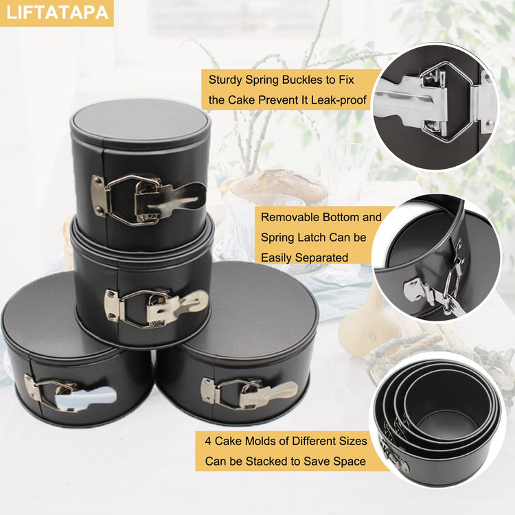 4Pcs Springform Pan (4 Count)