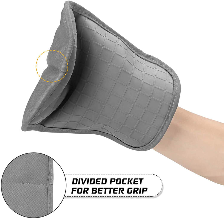 Silicone Kitchen Pot Holders with Pockets (2 Count)