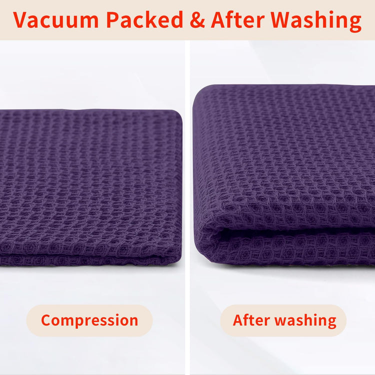100% Cotton Waffle Weave Kitchen Dish Towels 4 (4 Count)