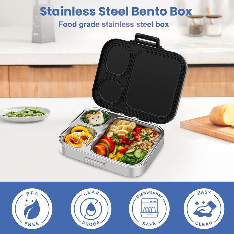 Stainless Steel Bento Lunch Box for Kids