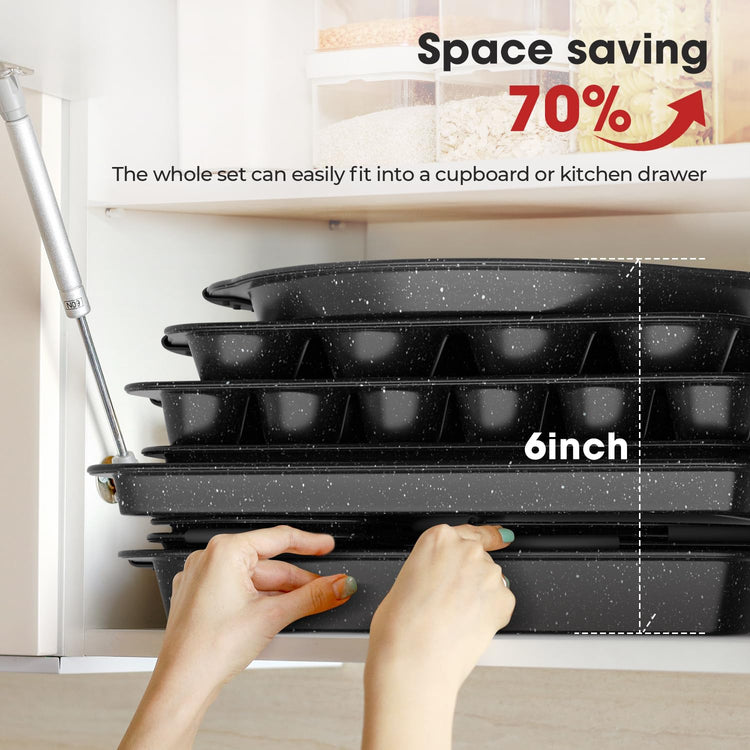 11 Piece Nonstick Baking Pans Set