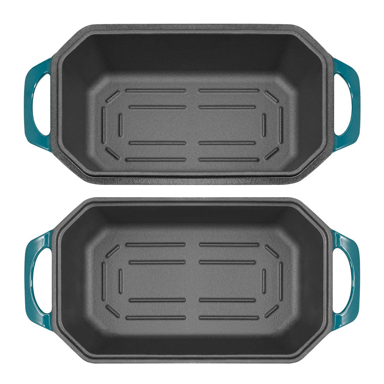 Bread Pan Cast Iron Loaf Pan with Lid Bread Loaf Pan 8.5x4.5 Inch Loaf Pan Enameled Cast Iron Sourdough Loaf Pan