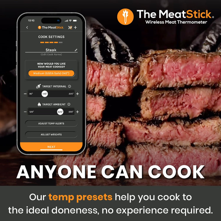 MeatStick 4 Smart Wireless Meat Probe with 4 Sensors & Limited Range