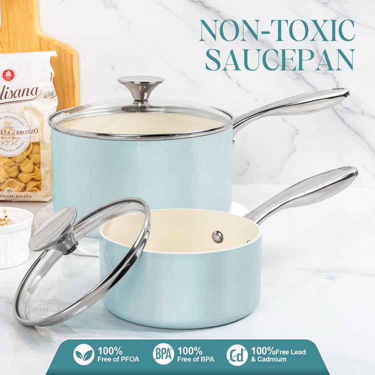 Sauce Pan with Lid (3 Count)