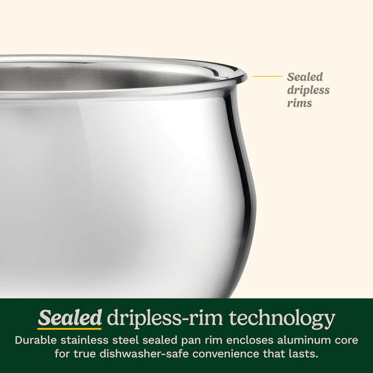 PureClad™ Triple Ply Stainless Steel 4.5 Qt. Dutch Oven w